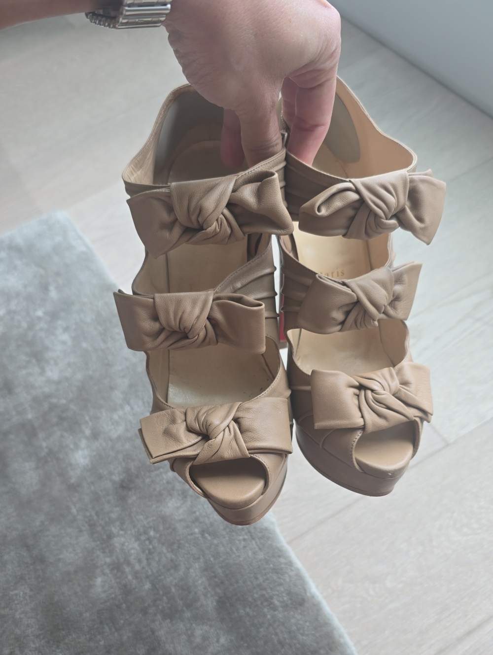 Christian Louboutin Bow Platform Heels